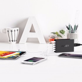 Aukey Charger USB 5 Port QC 3.0 & AiPower - PA-T15 - Black - 5