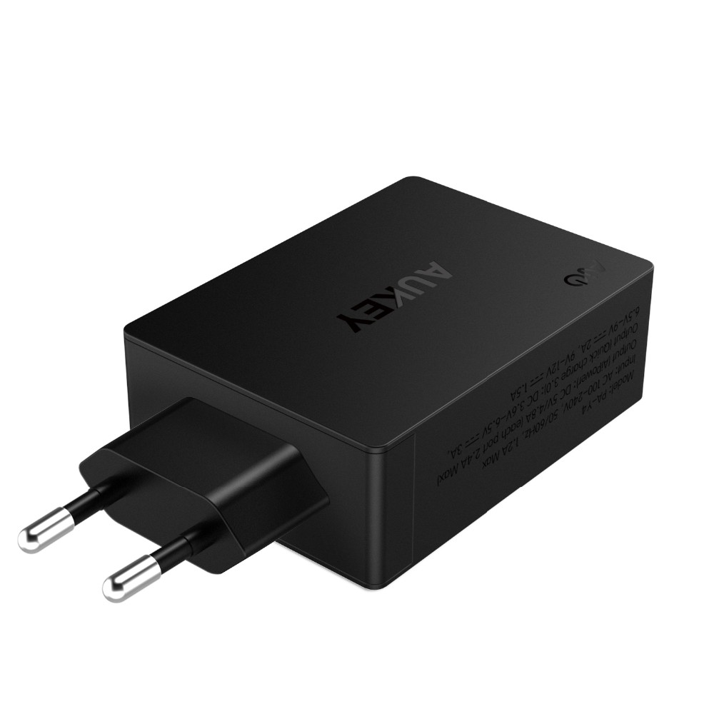 aukey charger usb 2 port 1 port type c 2 4a qc3 0 aipower pa y4 black jakartanotebook aukey charger usb 2 port 1 port type c 2 4a qc3 0 aipower pa y4 black jakartanotebook