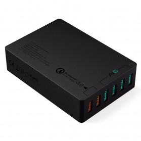 Aukey Charger USB 6 Port 60W 2.4A QC3.0 & AiPower - PA-T11 - Black - 1