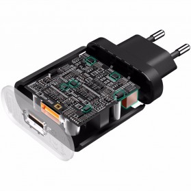 Aukey Wall Charger USB QuickCharge 3.0 EU Plug - PA-T9 - Black - 3