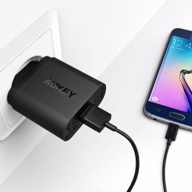 Aukey Wall Charger USB QuickCharge 3.0 EU Plug - PA-T9 - Black - 4