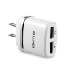 AWEI USB Travel Charger 2 Port 2.1A US Plug - C-920 - White/Black