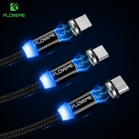 Floveme Kabel Charger Magnetic USB Type C 1 Meter - D41922 - Black - 2