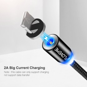 Floveme Kabel Charger Magnetic USB Type C 1 Meter - D41922 - Black - 6