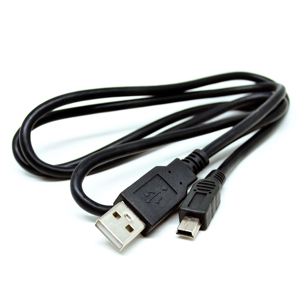 Gambar USB Male to Mini USB Male 5 Pin - Black