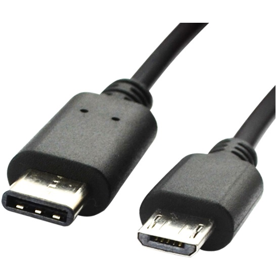 Usb 3 1 Type C To Micro Usb 2 0 5 Pin Data Cable Black