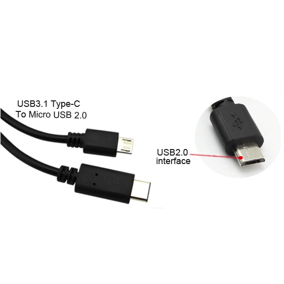 Usb 3 1 Type C To Micro Usb 2 0 5 Pin Data Cable Black Jakartanotebook Com
