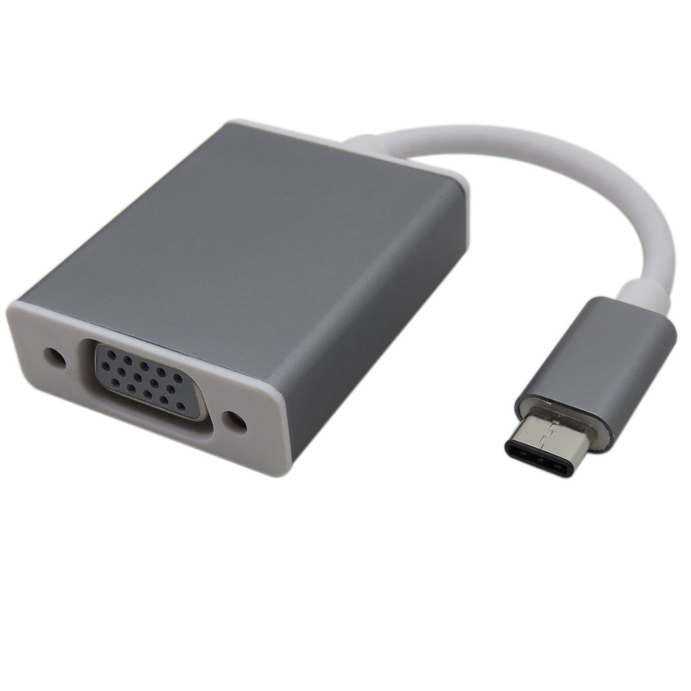 Usb 3 1 Type C Male To Vga Female Adapter Converter Silver Jakartanotebook Com