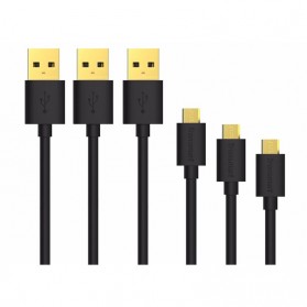 Tronsmart Kabel Micro USB Fast Charging 1 Meter 3PCS - Black - 2
