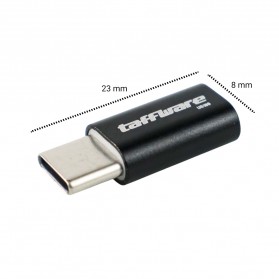 Taffware Adaptor Konverter Micro USB ke USB 3.1 Type C - US189 - Black - 5