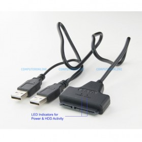 KEBIDU SATA to USB 2.0 HDD / SSD Adapter - CC00173 - Black - 2