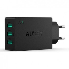Aukey Charger USB 3 Port EU Plug - PA-U35 - Black - 2
