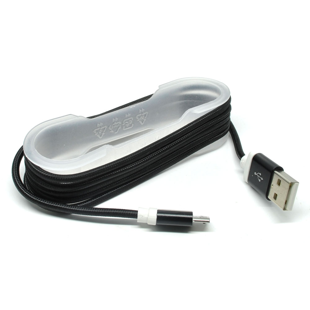 Kabel Data Dan Charger Micro Plastic Bradied 1 Meter Black WIKIPRICE Source · Kabel Charger Micro