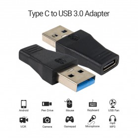 USB Kabel Data / Data Cable - Adaptor Konverter USB 3.1 Type-C ke USB 3.0 - AG975 - Black