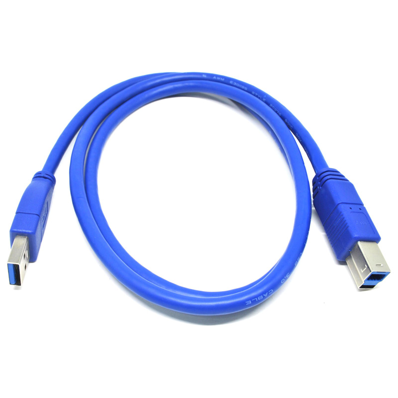 Kabel Data USB 3 0 Type A ke USB Type B Blue 
