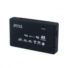 FSU Card Reader SD XD MMC MS CF SDHC TF Micro SD M2 Adapter - SHTC-08 - Black - 4