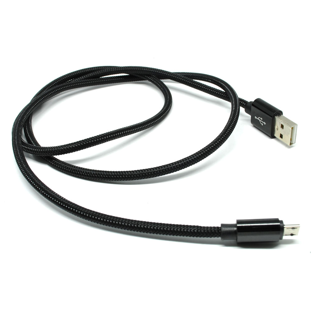 kabel micro usb braided 2a 1 meter black jakartanotebook kabel micro usb braided 2a 1 meter black jakartanotebook