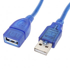 Robotsky Kabel USB Extension Cable 2.0 AM AF 20cm - A13 - Blue