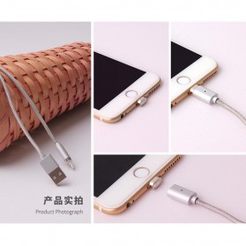 USLION Kabel Charger Magnetic Head USB Type C 1 Meter - AM17 - Silver - 5