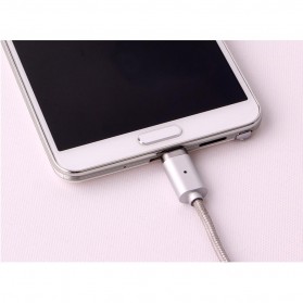 USLION Kabel Charger Magnetic Head USB Type C 1 Meter - AM17 - Silver - 6