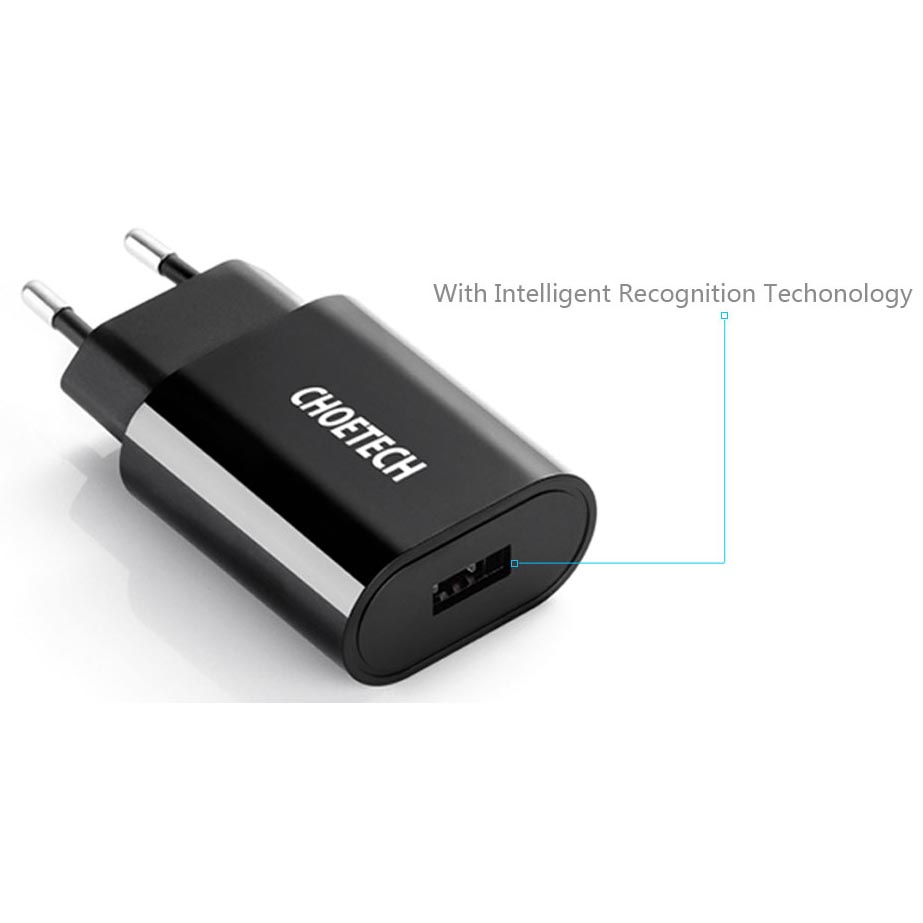 choetech charger usb eu 1 port 12w 2 4a black jakartanotebook choetech charger usb eu 1 port 12w 2 4a black jakartanotebook