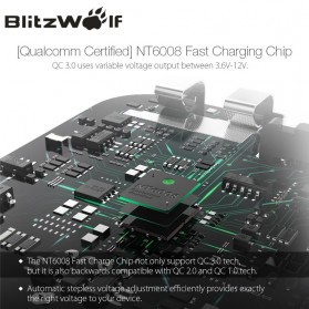 BlitzWolf Charger USB 5 Port Quick Charger 3.0 4.4A - BW-S7 - White - 4