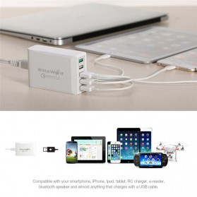 BlitzWolf Charger USB 5 Port Quick Charger 3.0 4.4A - BW-S7 - White - 7