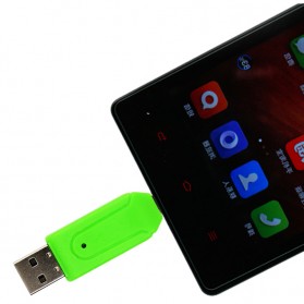 USB OTG 2 in 1 Card Reader Universal - Black - 2
