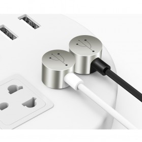 FLOVEME L Shape 2 in 1 Kabel Charger Lightning + Micro USB 2.4A 1 Meter - Black - 7