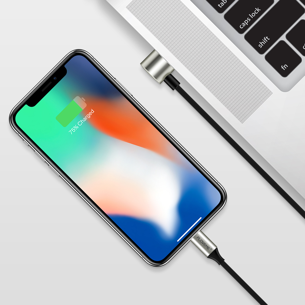 floveme l shape 2 in 1 kabel charger lightning micro usb 2 4a 1 meter black floveme l shape 2 in 1 kabel charger lightning micro usb 2 4a 1 meter black