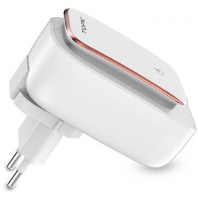 TOPK Charger USB 3 Port 3.4A dengan Lampu LED - White - 2
