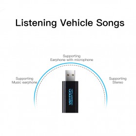 Vention External USB Sound Card - Black - 2