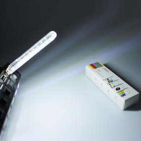 Lampu Belajar / Lampu USB - MeeToo USB Lamp 8 LED Model Cool White - SMD 5730 - White