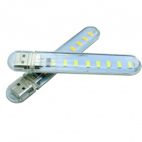 MeeToo USB Lamp 8 LED Model Cool White - SMD 5730 - White - 2