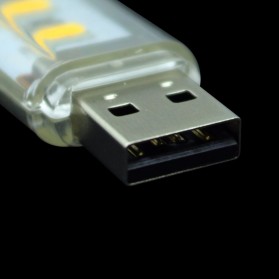 MeeToo USB Lamp 8 LED Model Cool White - SMD 5730 - White - 5