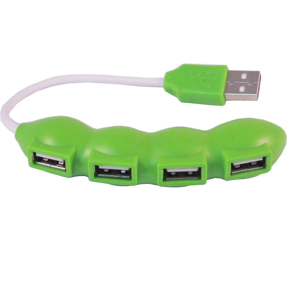 USB Hub 2.0 4 Ports - HT-170B - Lime Green - JakartaNotebook.com