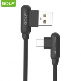 Golf Kabel Charger Micro USB L Shape - GC-45 - Black - 1