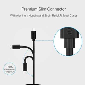 Gambar produk CHOETECH Kabel Charger Micro USB Fast Charging 2.4A 1.2 Meter - AB003