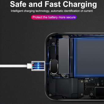 Gambar produk CHOETECH Kabel Charger Micro USB Fast Charging 2.4A 1.2 Meter - AB003