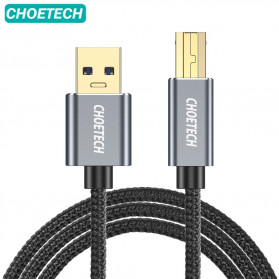 Choetech Kabel Printer USB 3.0 Type A to USB Type B 3 Meter - AB0011 - Black