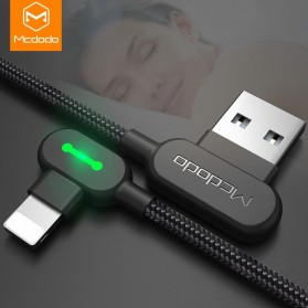 MCDODO Kabel Charger USB Type C Braided L Shape 1.8 Meter - CA-5282 - Black - 3