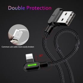 MCDODO Kabel Charger USB Type C Braided L Shape 1.8 Meter - CA-5282 - Black - 5