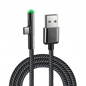 MCDODO Kabel Charger USB Type C L Angle LED 2 Meter - CA-6391 - Black - 6