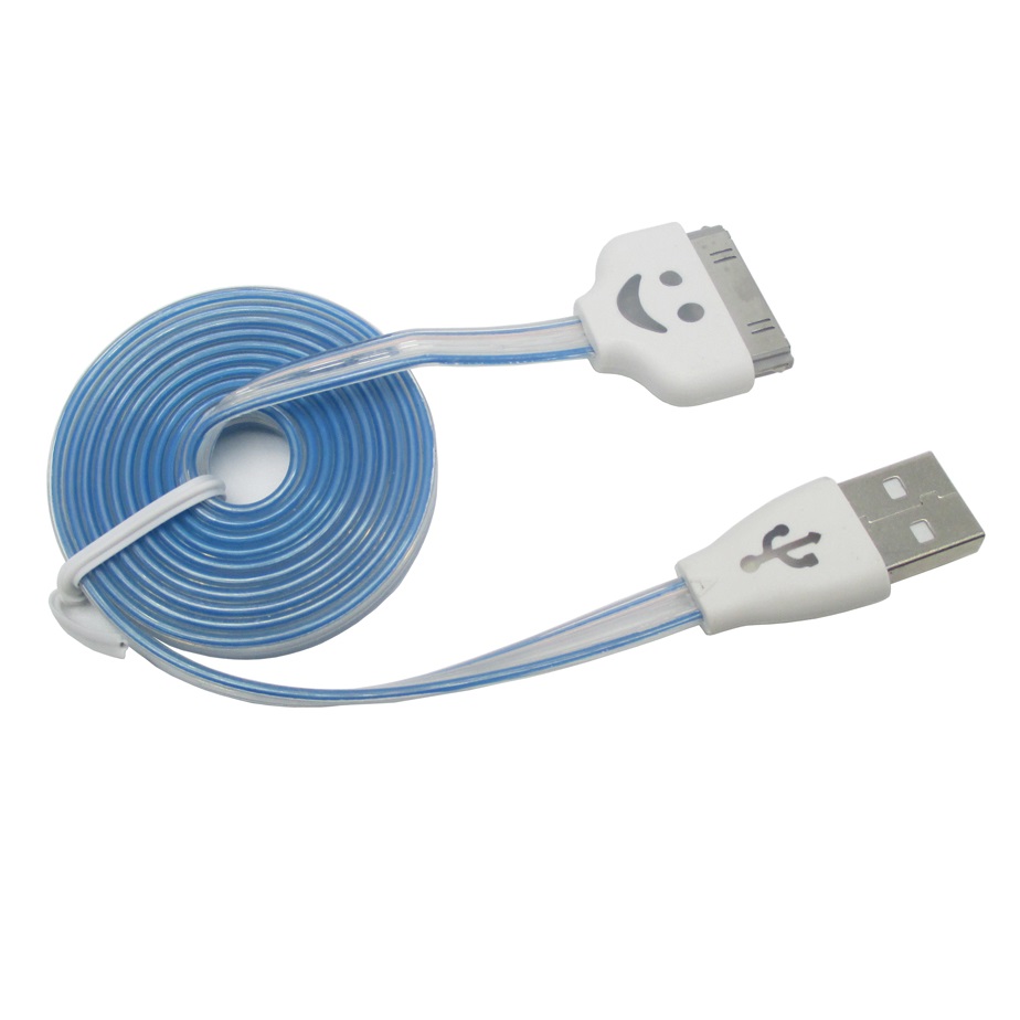 Taffware Colorful Smiling Face Charging SYNC Data Cable 