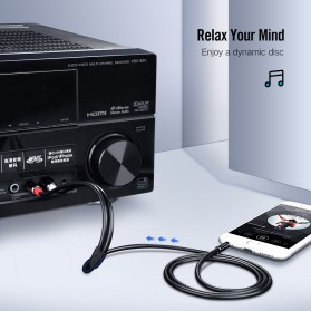 UGREEN Kabel Audio HiFi 3.5mm to RCA 3 Meter - 10590 - Black - 3