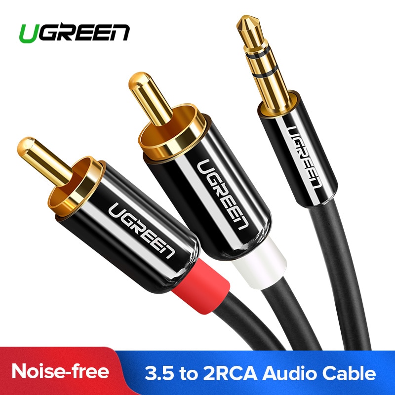 UGREEN Kabel Audio HiFi 3.5mm to RCA 3 