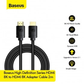 Baseus Kabel HDMI High Definition Series 8K 2 Meter - CAKGQ-K01 - Black - 2