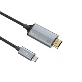 Hoco Kabel HDMI 4K Adapter ke USB Type C - UA13 - Black/Gray - 3