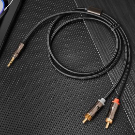 Vention Kabel Audio AUX 3.5 mm ke RCA Plug 1 Meter - V102 - Black - 2