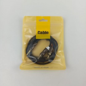 Vention Kabel Audio AUX 3.5 mm ke RCA Plug 1 Meter - V102 - Black - 4
